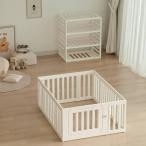 ベビーサークル 折りたたみ ベビーフェンス ベビーガード パーテーション 置くだけ ペットゲート ドア付き 二重保護 脱走防止 簡単設置 玄関用 安