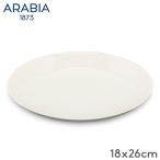 母の日アイテムがポイントUP中 アラビア Arabia 皿 18×26cm ココ プレート オーバル ホワイト Koko Plate Oval 楕円皿 食器 北欧