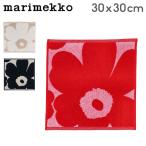 在庫限り マリメッコ Marimekko ミニタオル ハンドタオル ウニッコ コットン リネン 30×30cm 北欧雑貨 ハンカチ かわいい