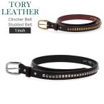 トリーレザー TORY LEATHER Clincher Belt Studded Belt 1インチ クリンチャーベルト スタッズベルト