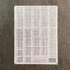 世田谷総合車両センター メタリック車番インレタ(485系スーパー雷鳥)