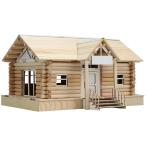 ウッドモデルシリーズ ログハウス 木工作 図工 工作 クラフト ホビー