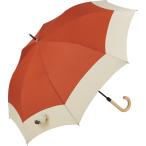 ビコーズ スムースジャンプ バイカラー オレンジ 傘 メンズ レディース ユニセックス 長傘 雨傘 日傘 UVカット 遮光 晴雨兼用 大きい 軽量 丈夫 ワンタッチ ジャ