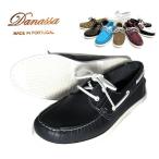 ダナッサ デッキシューズ　DANASSA　ダナッサ　DECK SHOES　デッキシューズ ( NAVY ネイビー レザー )　レディース　メンズ　ユニセックス　デッキ　スリッポン