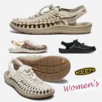 ショッピングサンダル 【レディース】 KEEN UNEEK　キーン　ユニーク　サンダル　レディース　キーンユニーク　keen uneek women　スポサン ブラック ホワイトキャップ サファリ