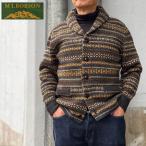 MT. ROBSON マウントロブソン ZIPPER FAIR ISLE WOOL CARDIGAN ニットカーディガン ニットブルゾン クルミボタン 長袖 ウール 80% フェアアイル柄