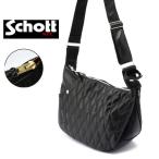 ショッピングschott schott ショット 3109022 782-3976005 PADDED BANANA BAG パデッドバナナバッグ ショルダーバッグ 牛革 ブラック(シルバージップ) ブラック(ゴールドジップ)