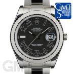 ロレックス デイトジャスト II Ref.116334 ブラック ローマ/グレー　ROLEX　DAT ...