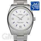 ロレックス オイスターパーペチュアル 114200 シルバー ブルーバー 369 新ダイヤル　ROL ...