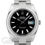ロレックス デイトジャスト41 ブラック 126300 41mm オイスターブレス ROLEX 新品メンズ 腕時計 送料無料