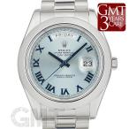ロレックス デイデイトII 218206 アイスブルー ローマ ROLEX 【中古】【メンズ】 【腕 ...
