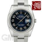 ロレックス デイトジャスト 116234 ブルー/ブラック アラビア　オイスターブレス ROLEX  ...