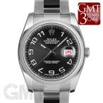 ロレックス デイトジャスト 116200 ブラック コンセントリック アラビア ROLEX 【中古】 ...