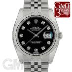 ロレックス デイトジャスト 116234G ブラック ROLEX 【中古】【メンズ】 【腕時計】 【 ...