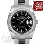 ロレックス デイトジャスト 116200 ブラック ROLEX 【中古】【メンズ】 【腕時計】 【送 ...