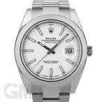 未使用品/保護テープなしロレックス デイトジャスト41 126300 ホワイト ROLEX 未使用品メンズ 腕時計 送料無料 年中無休
