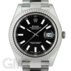 ロレックス デイトジャストII 116334 ブラック ROLEX 【中古】【メンズ】 【腕時計】  ...