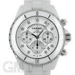 シャネル J12 クロノグラフ WHセラミック 9Pダイヤ 41mm H2009 CHANEL 【中 ...