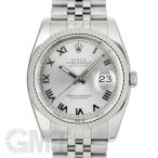 ロレックス デイトジャスト 116234 グレー ローマ V番 ROLEX 中古メンズ 腕時計 送料 ...
