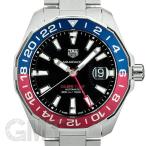 タグホイヤー アクアレーサー キャリバー7 GMT WAY201F.BA0927 ブラック TAG HEUER TAG HEUER 中古メンズ 腕時計 送料無料