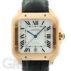 カルティエ サントス ドゥ カルティエ WGSA0011  LM シルバー レザー CARTIER 中古メンズ 腕時計 送料無料
