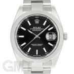 ロレックス デイトジャスト41 126300 ブラック オイスターブレス ROLEX 中古メンズ 腕時計 送料無料