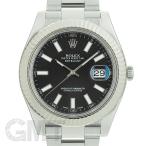 ロレックス デイトジャストII 116334 ブラック ROLEX 中古メンズ 腕時計 送料無料