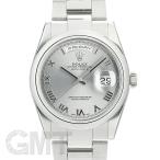 ロレックス デイデイト 118209 グレーローマ オイスターブレス P番 ROLEX 中古メンズ  ...