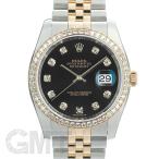 ロレックス デイトジャスト 116243G ブラック 保証書2017年 ランダムシリアル ROLEX ...