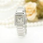 カルティエ タンク フランセーズ SM W51008Q3 CARTIER 中古<br>レディース 腕時計 送料無料