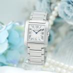 カルティエ タンク フランセーズ MM クォーツ WSTA0074  付属品完品 CARTIER 中古<br>レディース 腕時計 送料無料