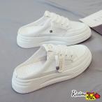 夏新作 サボサンダル かかとなし スニーカーサンダル レディース 30代 スポーツサンダル ローカット レースアップ ミュール バブーシュ 美脚