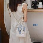 手芸キットバッグpu手作りキットリボンカバン材料キットDIYバッグ手作りバッグキットバッグプレゼントパープルグリーン手作り簡単手縫
