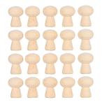 20個 木製 ペグ 人形 ペグ人形 木製人形 手作り人形 木の人形 空白 DIY 描画おもちゃ ペンキ フェルト パーティー ケーキトッパー 装飾 工