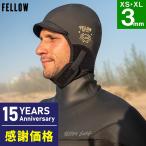 【P5倍 GWも毎日発送】FELLOW ウェット サーフキャップ ベルトタイプ ウエットキャップ 3mm 保温 裏起毛 速乾 真冬用 サーフィン JPSA