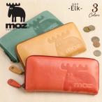moz 長財布 レディース 本革 女性 モズ Elk エルク ラウンドファスナー