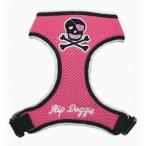 ピンク・スカル・ハーネス Hip Doggie刺繍ロゴ