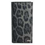 ショッピングドルチェ ドルチェ＆ガッバーナ 財布 DOLCE＆GABBANA 長財布 メンズ レオパード PVC×レザー ブラック×グレー BP1670 A7158 8B836-4