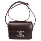 ショッピングセリーヌ セリーヌ バッグ レディース CELINE 斜め掛けショルダーバッグ ティーン トリオンフ シャイニーカーフスキン ディープバーガンディ 188423BF4 28DC