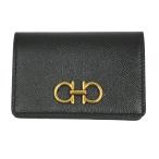  Ferragamo футляр для визитных карточек футляр для карточек FERRAGAMO двойной gun chi-ni кожа черный 22 0371 0755317
