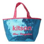 ショッピングキットソン キットソン スパンコール ミニトートバッグ ブルー×ピンク　24216 新品