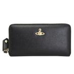ショッピングヴィヴィアンウエストウッド ヴィヴィアン ウエストウッド Vivienne Westwood ラウンドファスナー長財布 ビクトリア レザー ブラック 51050023 40565 N413