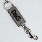 ドルチェ&ガッバーナ キーホルダー メンズ レディース DOLCE&GABBANA バッグチャーム ロゴモチーフ レザー グレー系 BP2555 B5382 87436
