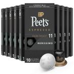 Yahoo! Yahoo!ショッピング(ヤフー ショッピング)お得な10箱入り Peet’s Coffee社 エスプレッソカプセル、ネリシモインテンシティ11ダークローストコーヒー、1和10カプセル入りEspresso Capsules Nerissimo I…