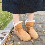 ショッピングムートンブーツ ムートンブーツ ボア 裏起毛 ファー ブラック キャメル レディース スノーブーツ ショートブーツ リボン 編み上げ スエード調 秋冬靴 暖かい 2021新作 お洒落