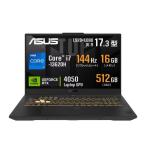 新品 ASUS FX707VU4-I73R4050 ノートPC ASUS TUF Gaming F17 FX707VU4 Windows 11/Core i7/RTX 4050/フルHD液晶 メカグレー