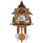 【 送料無料】鳩時計 はと時計 ハト時計 掛け時計 柱時計 北欧 おしゃれ レトロ 木製 カッコー ナイトセンサー 掛け時計 掛時計