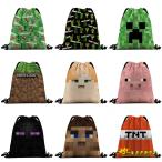 Minecraft мой n craft рисунок сумка модный сумка большой ширина 32cm× длина 39cm спортивная форма пакет для взрослых детский сменная обувь inserting стакан пакет мешочек для ланча посещение детского сада посещение школы 