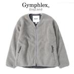 ショッピングジムフレックス GYMPHLEX ジムフレックス ボアフリース カーティガン J-1379 PL Vネック ボアジャケット メンズ レディース