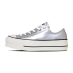 [SALE] Converse コンバース ALL STAR レザー オールスター リフテッド OX 厚底 スニーカー 31314280 銀 シルバー シューズ レディース
